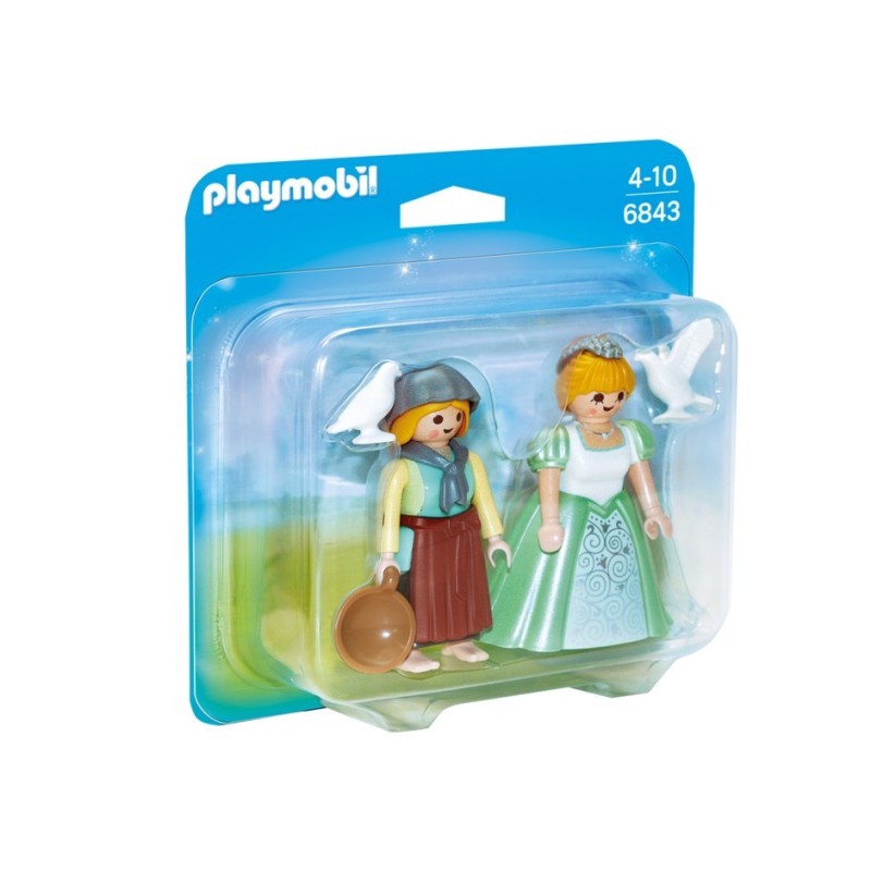 6843 pack Duo princesse et femme de ménage - Playmobil