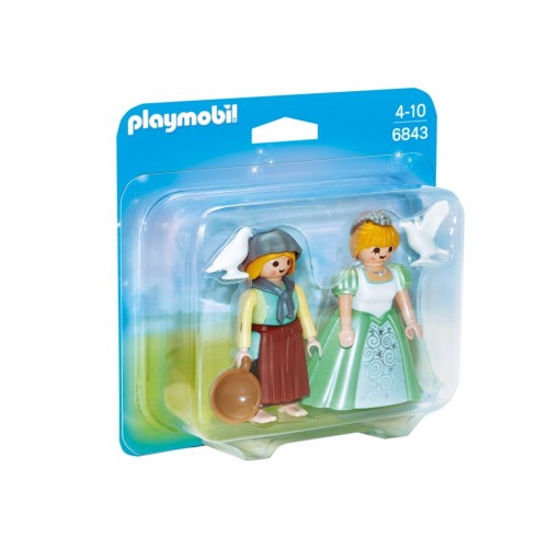 6843 pack Duo princesse et femme de ménage - Playmobil