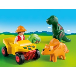 *** Reserva *** 9120 - Explorador Dinosaurios con Quad 1.2.3. - Novedad Playmobil 2017