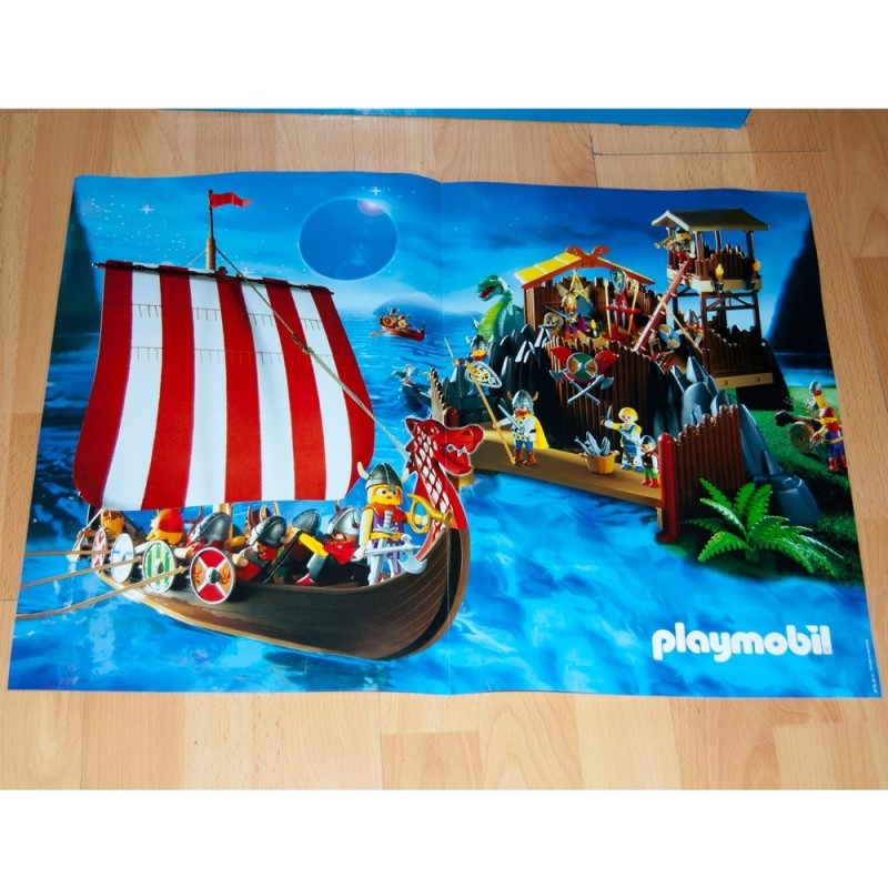Support/range-rames Beige Pour Bateau Drakkar Playmobil Vikings (réf. 3150) - Très Bon état