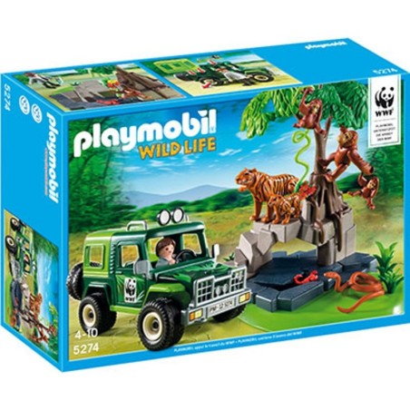 Сканер автомобилей 5274 с тиграми и орангутанов - Playmobil