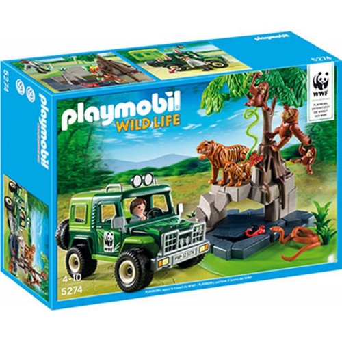 5274 car scanner with Tigers and orang-utans - Playmobil