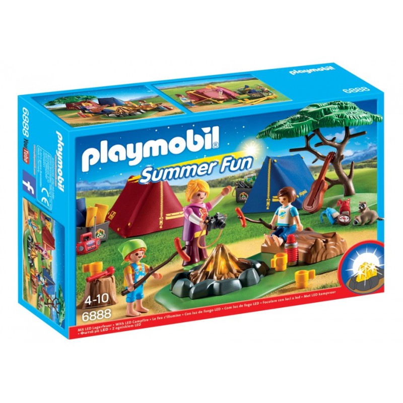 6888 - Campamento de Verano con Fuego Led - Playmobil