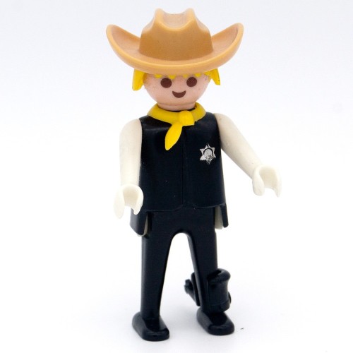 Noir de Sherif vêtements éperons - Playmobil
