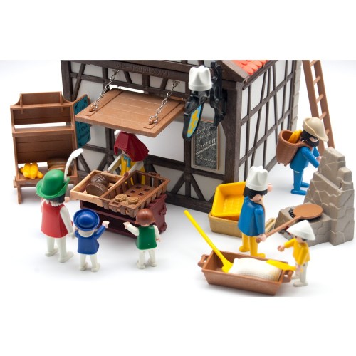 6219-bakery Medieval with characters and Extras-Playmobil