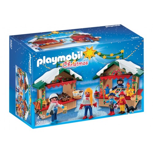 5587 - Mercadillo Naviideño Artesanal Juguetes Pasteles - Playmobil