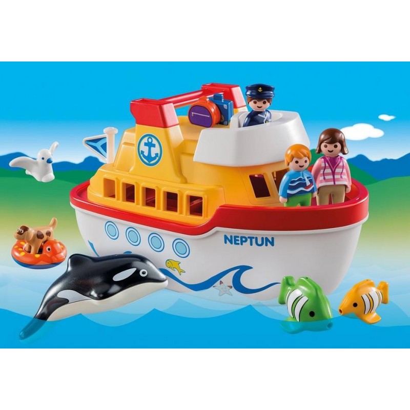 6957 barca valigetta 1.2.3 - Playmobil