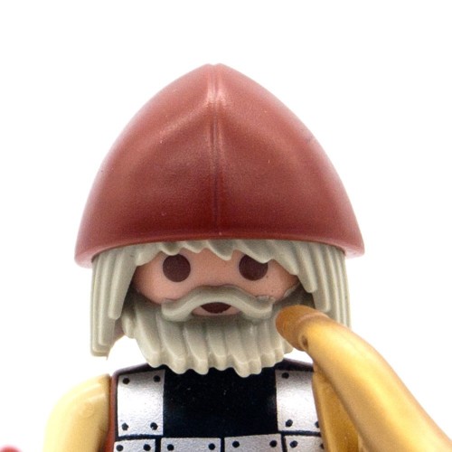 Casco Vikingo Marrón Claro - Playmobil 3150 3151 3152