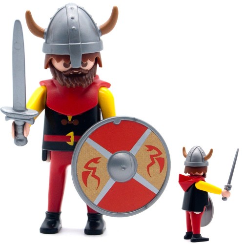 Viking rouge - série Playmobil 3150 3151 3152 3153